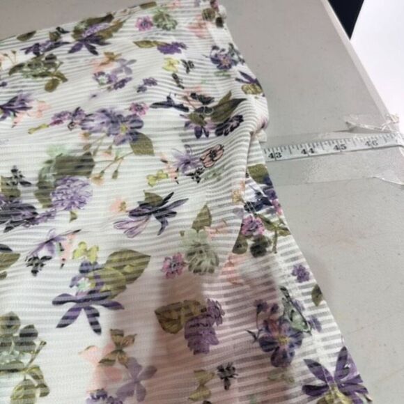 CJ Banks Women's Floral Knit Sweater Midi Dress Set 2 Piece Purple White Size 1X - Picture 13 of 15